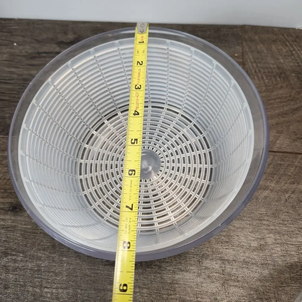 OXO Salad Spinner - Clear With Black Button 8 Inch